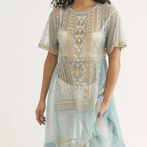 Free people Sabrina maxi sheer long top